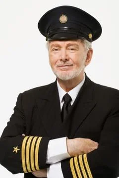Portrait of a pilot Foto stock