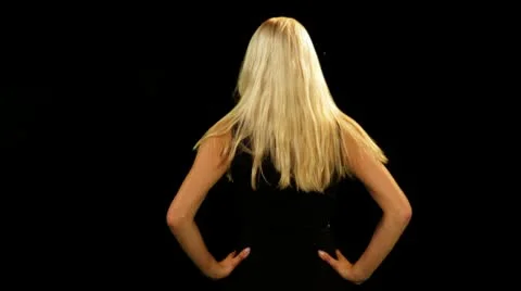 Portrait of pretty female Stock Footage 8987904