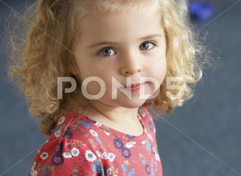 Portrait of pretty girl Stock Photos