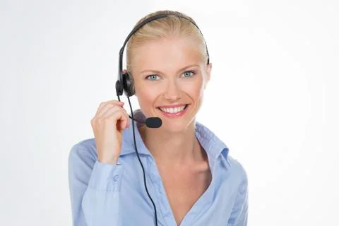 Portrait of pretty model on background Stock Photos