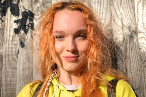 Portrait of a redhead Stock Photos