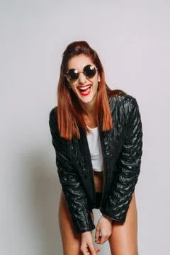 Portrait of a redhead woman. Stock Photos