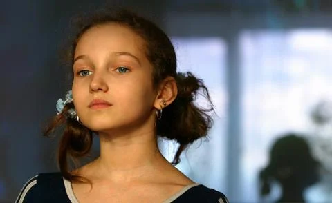 Portrait with reflection Stock Photos