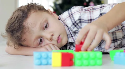 Portrait of sad little boy Stock Footage 59505629
