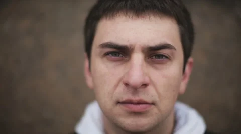 Portrait of a sad man Stock Footage 44558501