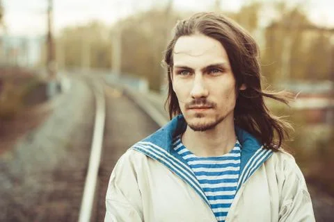 Portrait of a sailor Stock Photos