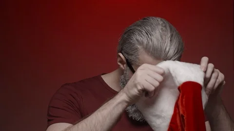 Portrait of Santa Claus Stock Footage 124793643