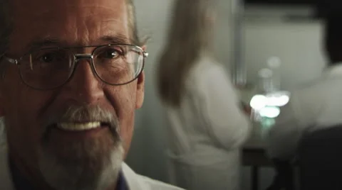 Portrait of scientist 스톡 동영상 62932823
