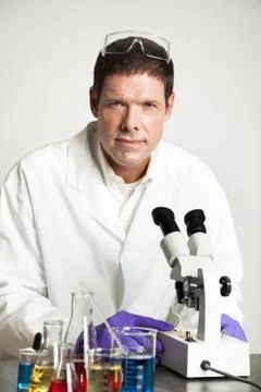 Portrait of Scientist in Lab Stock Photos