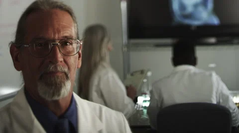 Portrait Scientist Smile Stock Footage 62940448