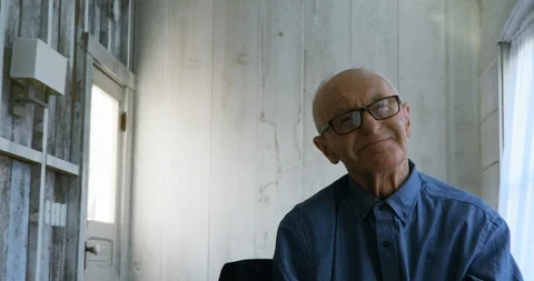Portrait of a senior man. 스톡 동영상 88374604
