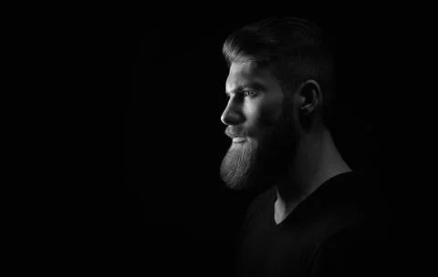 Portrait of a serious guy Stock Photos