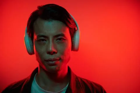 Portrait of Serious Hacker Stock Photos