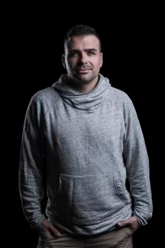 Portrait of a serious man looking at the camera Stock Photos