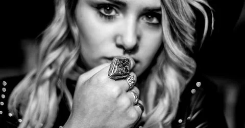 Portrait session with alternative model Stock Photos