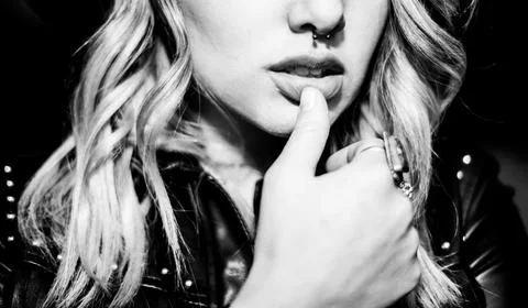 Portrait session with alternative model Stock Photos