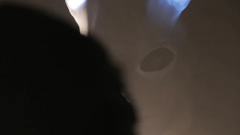 Portrait shot of an alien looking.  Cinematic video, close up Stock-Footage 126589645