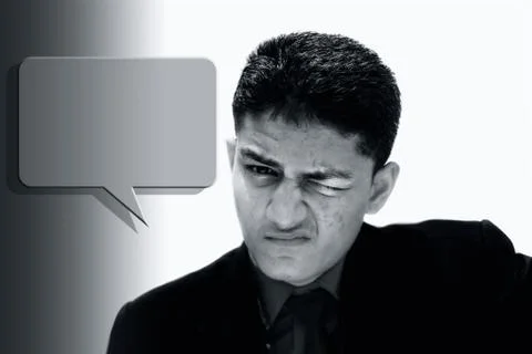Portrait shot exhausted of apprentice young businessman isolated on the gradient Stock Photos