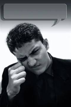 Portrait shot exhausted of apprentice young businessman isolated on the gradient Stock Photos