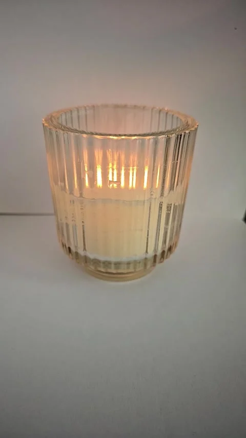 Portrait Slow Motion Candle Stock Footage 308659467