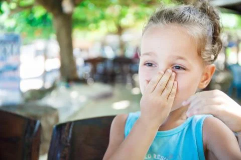 Portrait of a small beautiful five-year-old boy Stock Photos