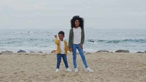 Portrait of Small Siblings Stock Footage 164910843