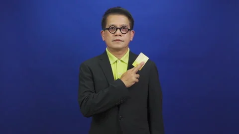 Portrait of smart middle-aged asian confident successful businessman Видео 219468987