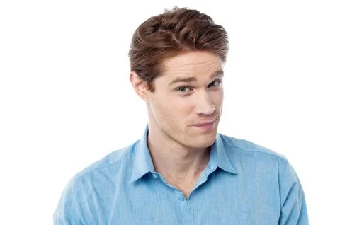 Portrait of smart young model Stock Photos