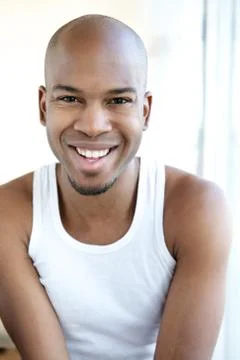 Portrait of a smiling black man Foto stock