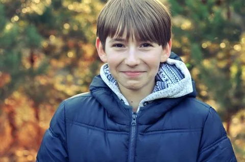 Portrait of a smiling boy Stock Photos