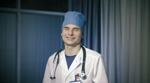 Portrait of a smiling doctor Stock Footage 60788006