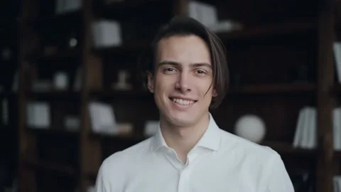 Portrait of a smiling man Stock Footage 168644696