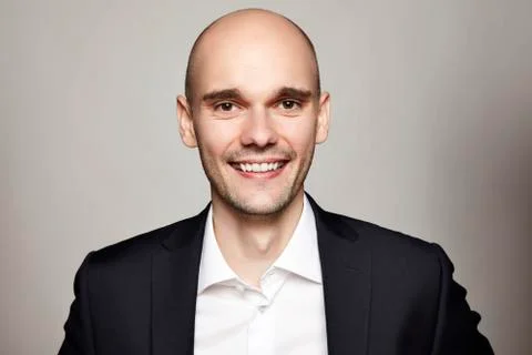 Portrait of Smiling Man Stock Photos