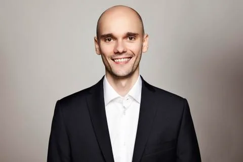 Portrait of Smiling Man Stock Photos