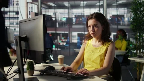 Portrait of smiling programmer creating machine learning models Stock-Footage 318160450