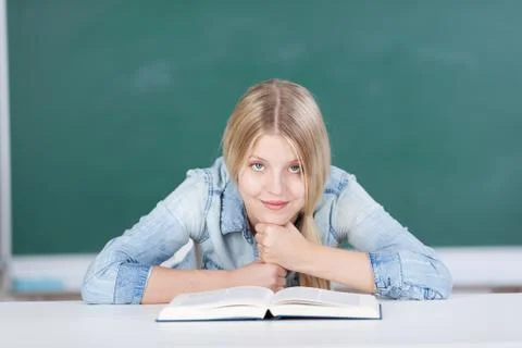 Portrait of a smiling student Stock Photos