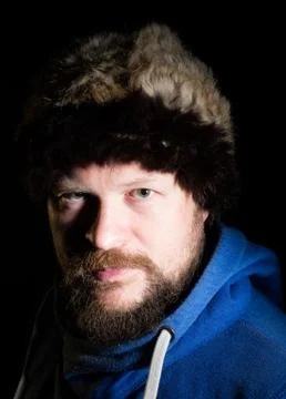 Portrait of solid nord hunter Foto stock