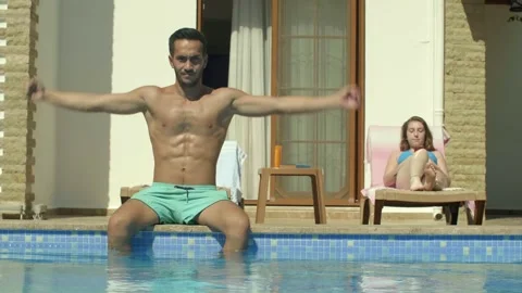 Portrait of strong men. Stock Footage 144314247