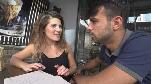 Portrait of  Students Sitting at the Table and Studying 2 Stock Footage 93991003