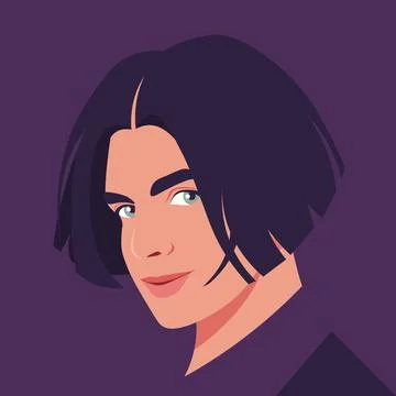 A portrait of a stylish young man. Stock Illustration