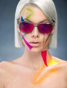Portrait with sunglasses Stock Photos
