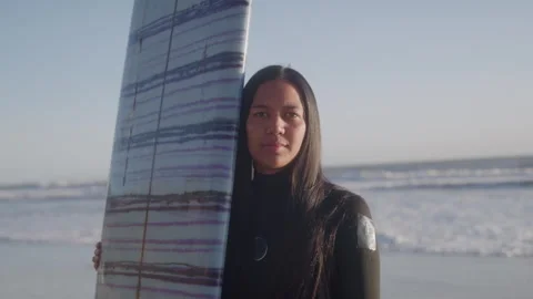 Portrait of Surfer Stock Footage 270393565