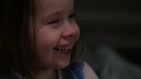 Portrait Сute Little Kid While Watching TV. Young Boy Watch Television on Vidéo 149219815