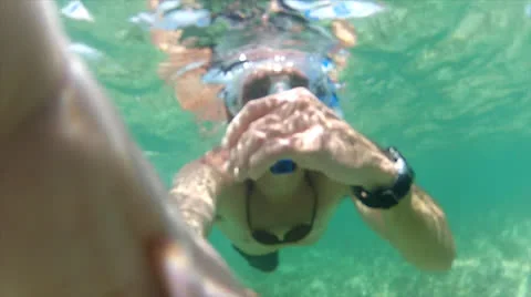 Portrait swim 4 Stock Footage 24338599