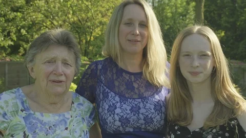 Portrait of three generations Video stock 89981213
