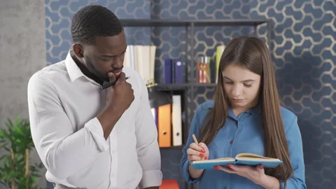 Portrait of two diverse multiethnic professional business teams. 動画素材 228806727