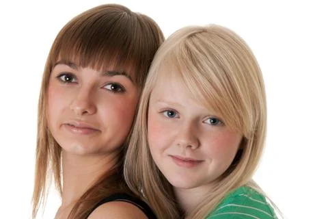 Portrait of two friends Stock Photos