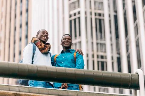 Portrait of two friends. Stock Photos