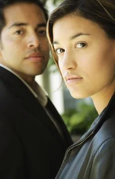 A Portrait Of Two Professionals Stock Photos