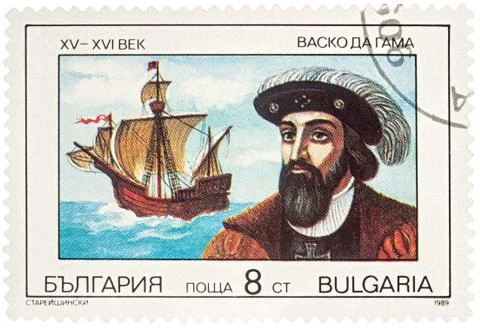 Portrait of Vasco da Gama - Portuguese navigator Stock Photos